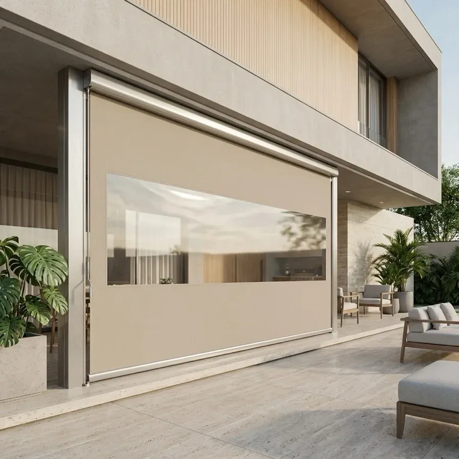 Imagem de Toldo Cortina de Lona PVC em projeto sob medida