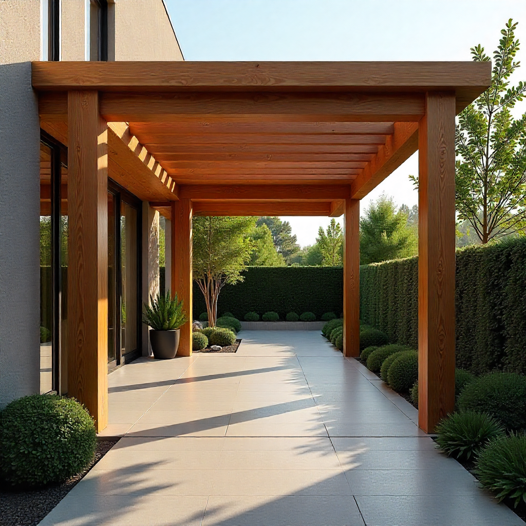 Cobertura de Pergolado Amadeirado - Toldos e Coberturas em até 12x sem juros